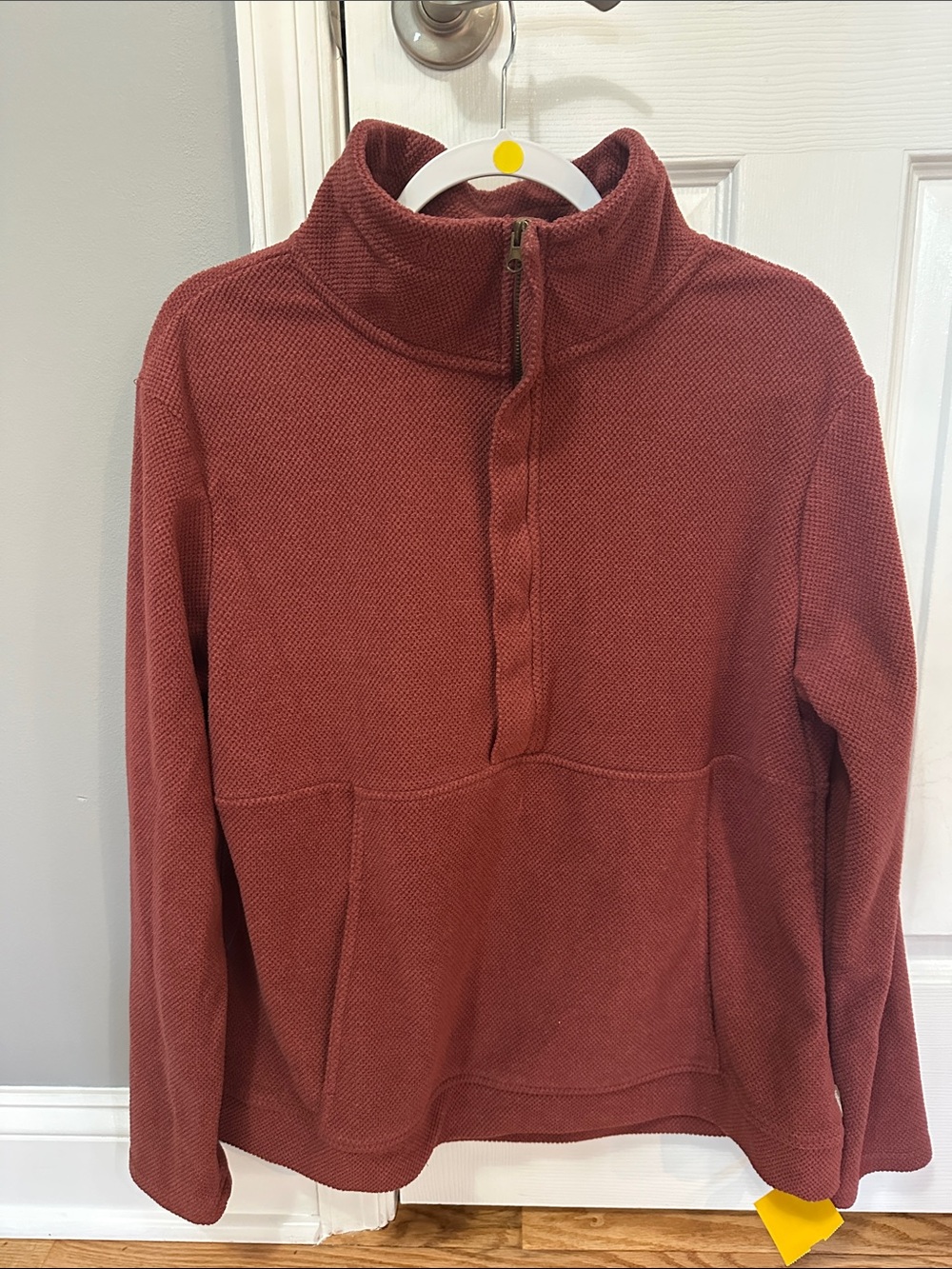 Women’s Half-Zip Pullover Sweatshirt from Avalanche - Burgundy - Large